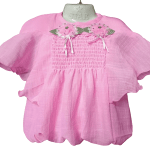 Girls Jeans Top Pink