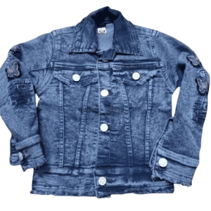 kids girls denim jacket front side