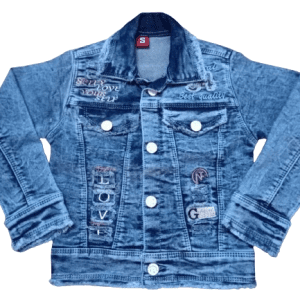 kids girls denim jacket front side