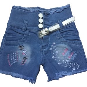 Selfy Kids girls denim shorts front side