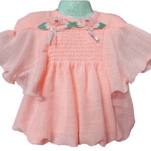 Girls Jeans Top Orange front side