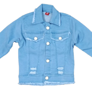 Girls Embroidered Denim Jacket