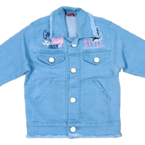 Girls Embroidered Denim Jacket