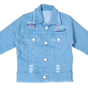 Girls Embroidered Denim Jacket